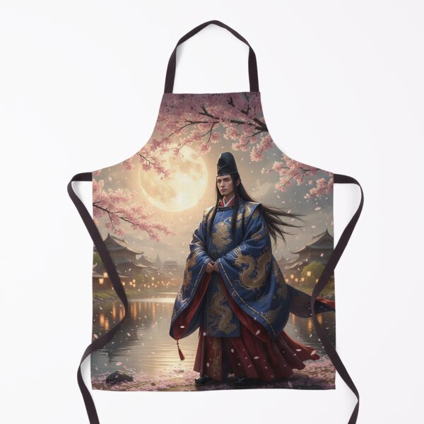Item preview, Abe no Seimei – Japanese Onmyoji under the Moonlight | Fantasy Art by Mori no Akari designed and sold by Mori-no-Akari.