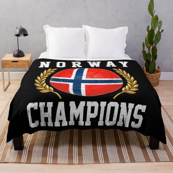 Item preview, SOCCER BALL FLAG CHAMPIONS - NORWAY - Fans and Teams for Men and Women T-shirt designed and sold by wallsandpatts.