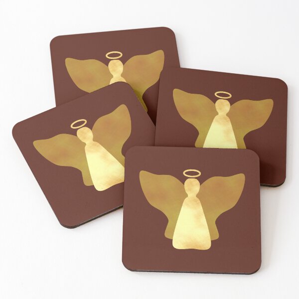 Item preview, Golden Angel on brown - Calm, Sensory-Friendly designed and sold by CreaTwinkles.