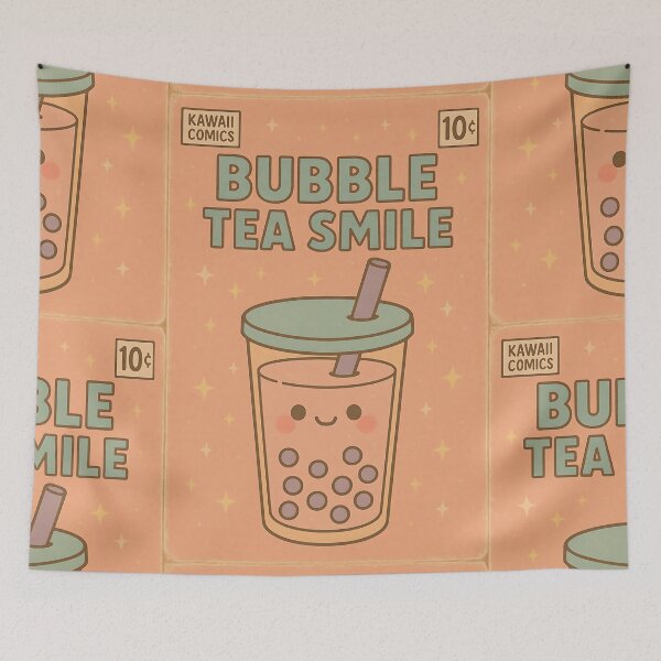 Item preview, Pastel Kawaii: Bubble Tea Smile designed and sold by bapupa.