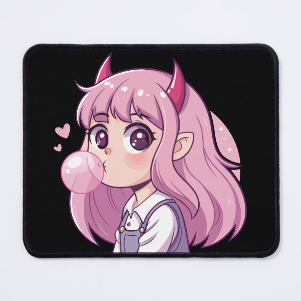 Item preview, Dark Anime Girl with Devil Horns Aesthetic Manga Art designed and sold by Kindly Dead.