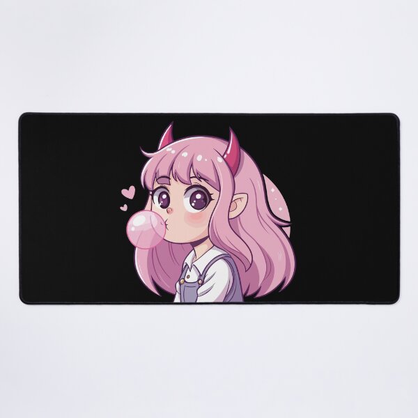 Item preview, Dark Anime Girl with Devil Horns Aesthetic Manga Art designed and sold by Kindly Dead.