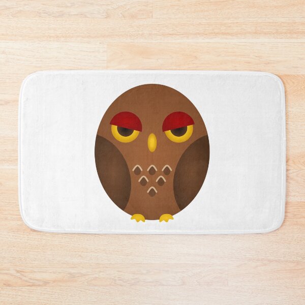 Item preview, brown grumpy owl designed and sold by sweetb3rry.