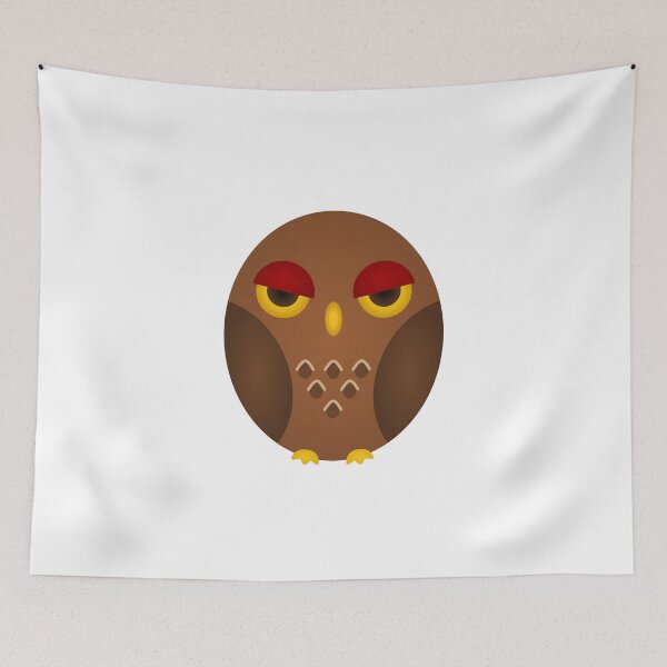 Item preview, brown grumpy owl designed and sold by sweetb3rry.