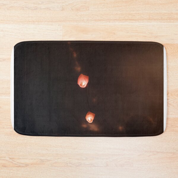 Item preview, Warm Glow of Two Sky Lanterns Against the Dark Night designed and sold by MDB_Shop.