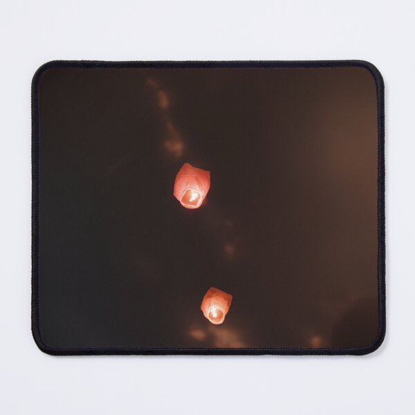 Item preview, Warm Glow of Two Sky Lanterns Against the Dark Night designed and sold by MDB_Shop.