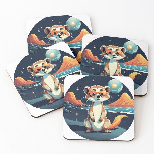 Item preview, Cosmic Meerkat at Midnight Bay designed and sold by ForeverPrintsOK.