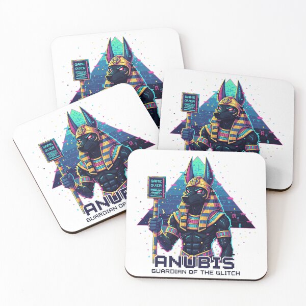 Item preview, Anubis: Guardian of the Glitch - Retro Egyptian Gaming designed and sold by MythoWorldddd.
