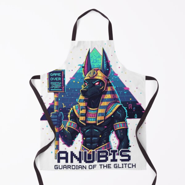 Item preview, Anubis: Guardian of the Glitch - Retro Egyptian Gaming designed and sold by MythoWorldddd.