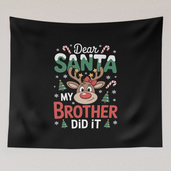 Item preview, Dear Santa My Brother Did It Christmas Pajama Kids designed and sold by MathisBellanger.