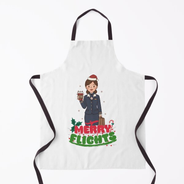 Item preview, Merry Flights • Festive Cabin Crew Christmas Design designed and sold by Aviator’s Gallery.