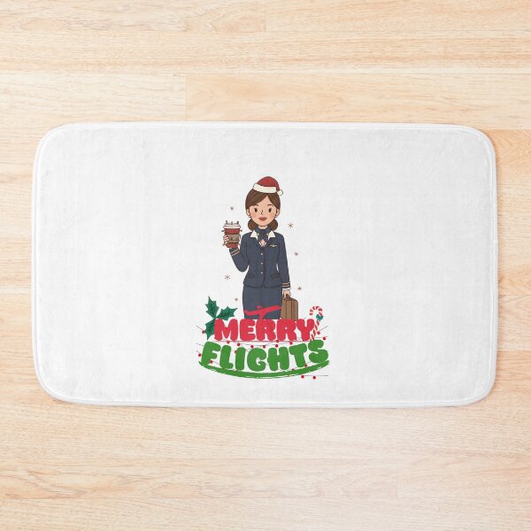 Item preview, Merry Flights • Festive Cabin Crew Christmas Design designed and sold by Aviator’s Gallery.