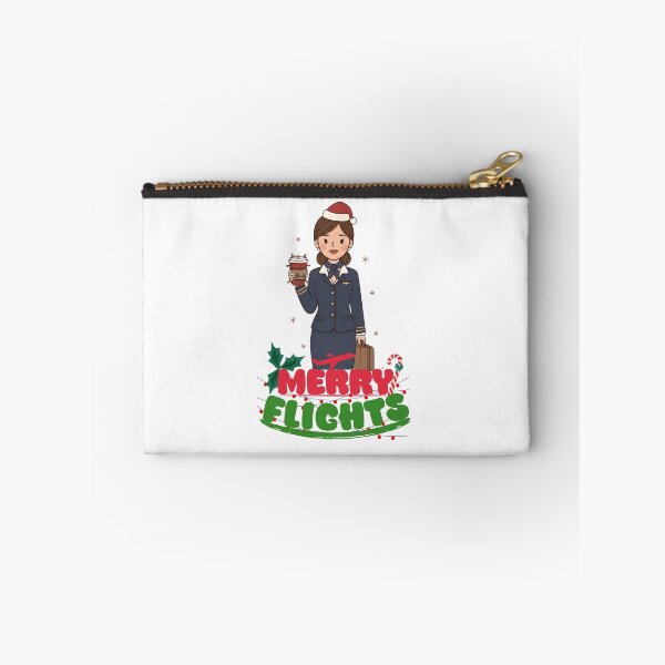 Item preview, Merry Flights • Festive Cabin Crew Christmas Design designed and sold by Aviator’s Gallery.