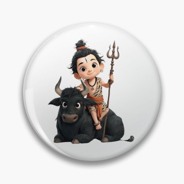 Item preview, Baby Mahadev with Nandi Sticker designed and sold by krishana07.