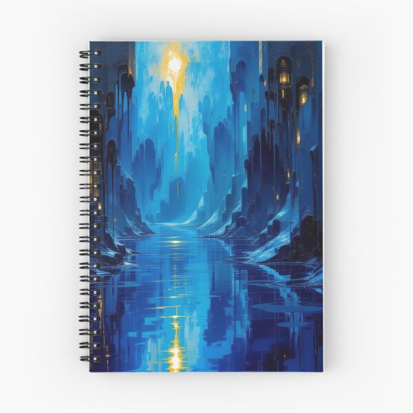 Item preview, Surreal Blue Dream - Mystic Light over Water & Towers – Between Fantasy, Silence & Wonder designed and sold by FotoworldEdel.
