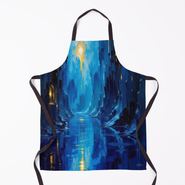 Item preview, Surreal Blue Dream - Mystic Light over Water & Towers – Between Fantasy, Silence & Wonder designed and sold by FotoworldEdel.
