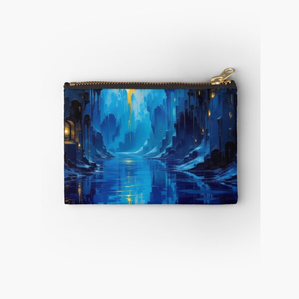 Item preview, Surreal Blue Dream - Mystic Light over Water & Towers – Between Fantasy, Silence & Wonder designed and sold by FotoworldEdel.