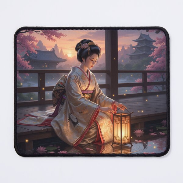 Item preview, Kōdai-in (Lady Nene) — The Lantern of Serenity | Japanese Historical Fantasy Art designed and sold by Mori-no-Akari.