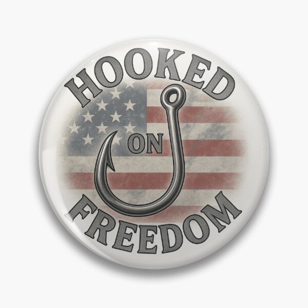 Item preview, Hooked on Freedom | Patriotic Fishing Shirt by Line & Legacy designed and sold by lineandlegacy.