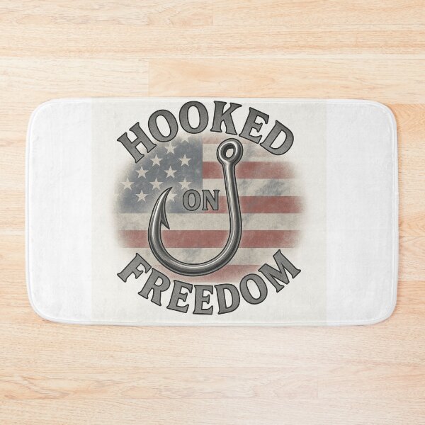 Item preview, Hooked on Freedom | Patriotic Fishing Shirt by Line & Legacy designed and sold by lineandlegacy.