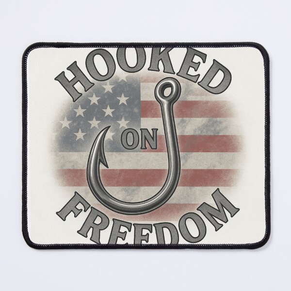Item preview, Hooked on Freedom | Patriotic Fishing Shirt by Line & Legacy designed and sold by lineandlegacy.