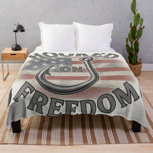 Item preview, Hooked on Freedom | Patriotic Fishing Shirt by Line & Legacy designed and sold by lineandlegacy.