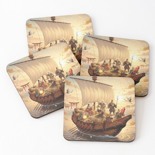 Item preview, The Seven Lucky Gods on the Treasure Ship – A Voyage of Fortune designed and sold by Mori-no-Akari.
