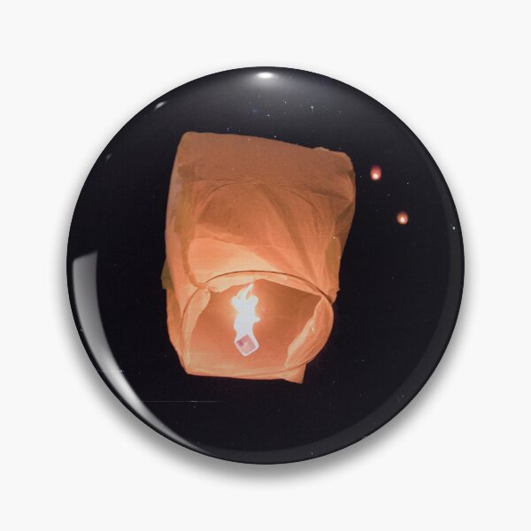 Item preview, Magical Glowing Sky Lantern against Dark Starry Night designed and sold by MDB_Shop.