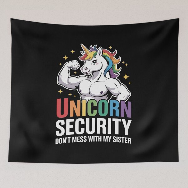Item preview, Unicorn Security Don't Mess With My Sister  designed and sold by NeomiStoreSS.