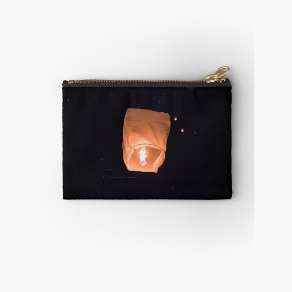 Item preview, Magical Glowing Sky Lantern against Dark Starry Night designed and sold by MDB_Shop.