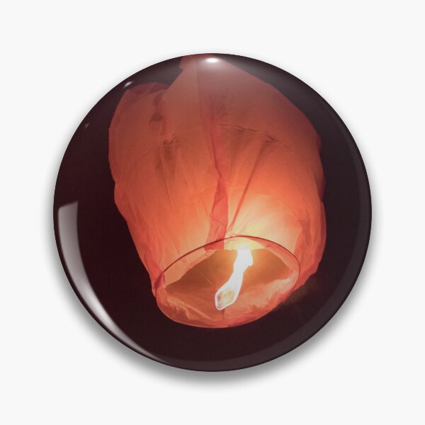 Item preview, Ethereal Glow: Floating Chinese Sky Lantern Rising in the Dark Night designed and sold by MDB_Shop.