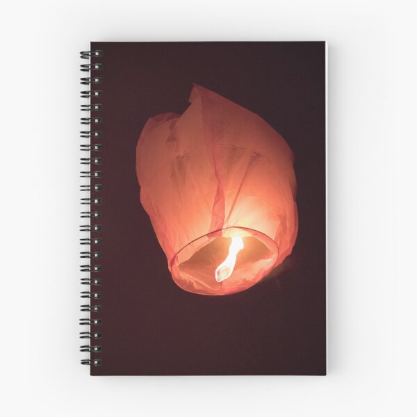 Item preview, Ethereal Glow: Floating Chinese Sky Lantern Rising in the Dark Night designed and sold by MDB_Shop.