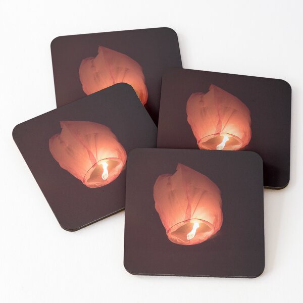 Item preview, Ethereal Glow: Floating Chinese Sky Lantern Rising in the Dark Night designed and sold by MDB_Shop.