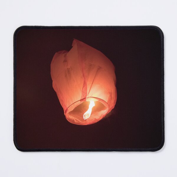 Item preview, Ethereal Glow: Floating Chinese Sky Lantern Rising in the Dark Night designed and sold by MDB_Shop.