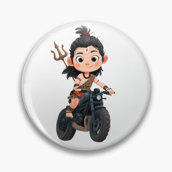 Item preview, Baby Mahadev on Bike Sticker designed and sold by krishana07.