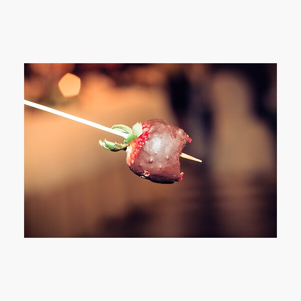 Item preview, Indulgent Bite of Chocolate Dipped Strawberry on a Skewer designed and sold by MDB_Shop.