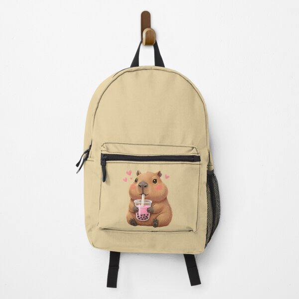 Item preview, Cute Capybara with Bubble Tea designed and sold by AwesomeBeyondLimits.