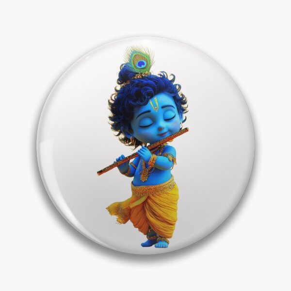 Item preview, Baby Krishna Flute Sticker designed and sold by krishana07.