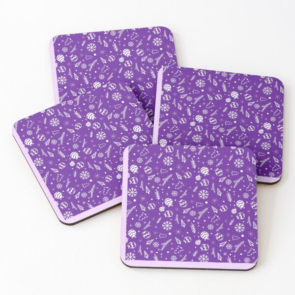 Item preview, Modern Christmas Pattern – Purple Holiday Seamless Background designed and sold by Moonstruck by FyrraStudio.