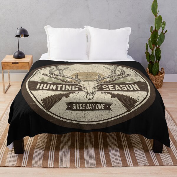 Item preview, Hunting Season Deer Skull Emblem – Rustic Outdoor Art designed and sold by AwesomeBeyondLimits.