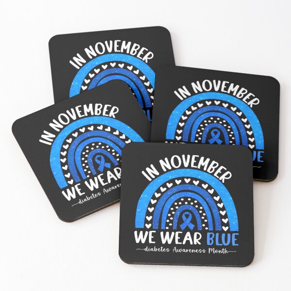 Item preview, Style Vintage Blue Quote November Support Bow Month designed and sold by Williammarger.