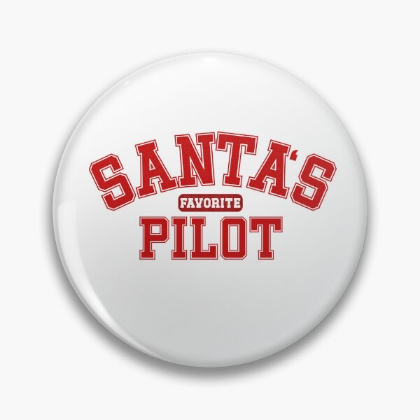 Artikelvorschau, Weihnachtsmotiv „Santas Lieblingspilot“ | Lustiges Geschenk für die Feiertage mit Luftfahrtbegeisterung entworfen und verkauft von Aviator’s Gallery.