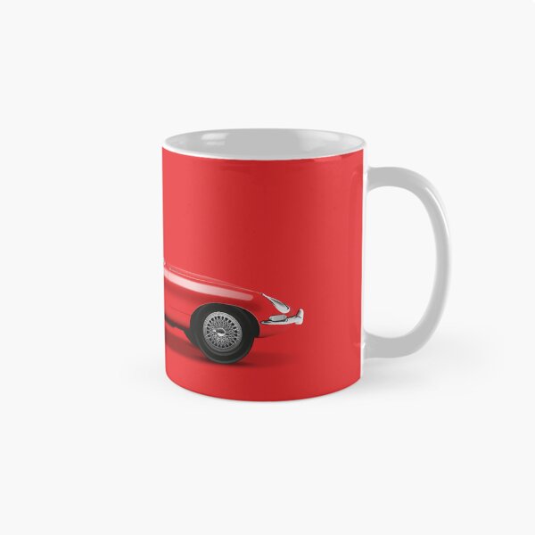 Item preview, 1964 E-Type Coupe, Carmen Red. designed and sold by Tunstall Illustration.