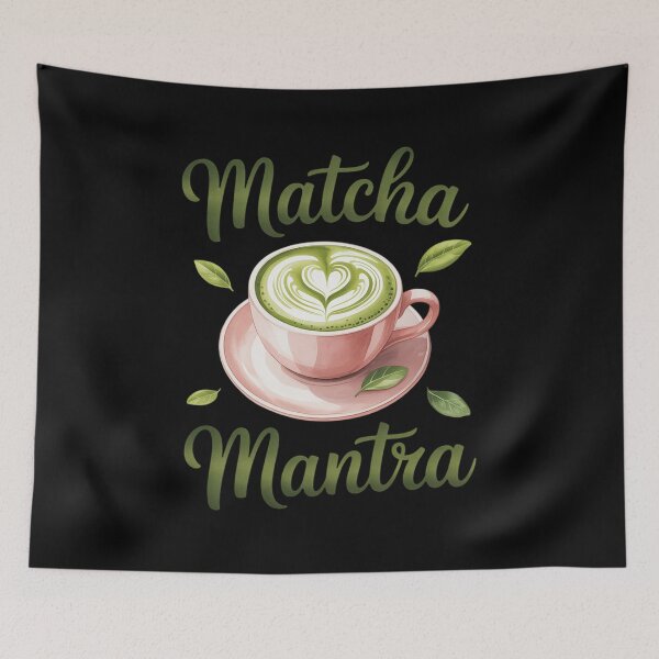 Item preview, Cute Matcha Mantra Tea and Leaves Graphic designed and sold by LeeEvans222.