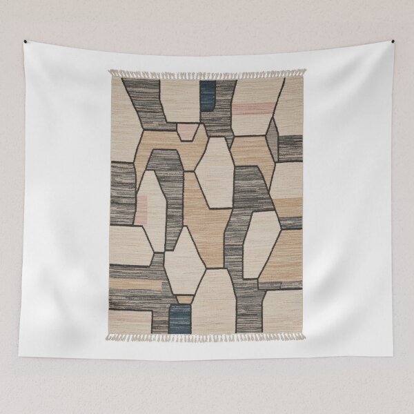 Item preview, Abstract Geometric Honeycomb Pattern Rug designed and sold by designwiss.