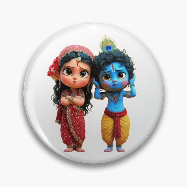Item preview, Baby Krishna and Radha Cute Sticker designed and sold by krishana07.