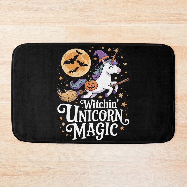 Item preview, Witchin' Unicorn Magic Halloween Unicorn Witch Party  designed and sold by HuValverdeArt.