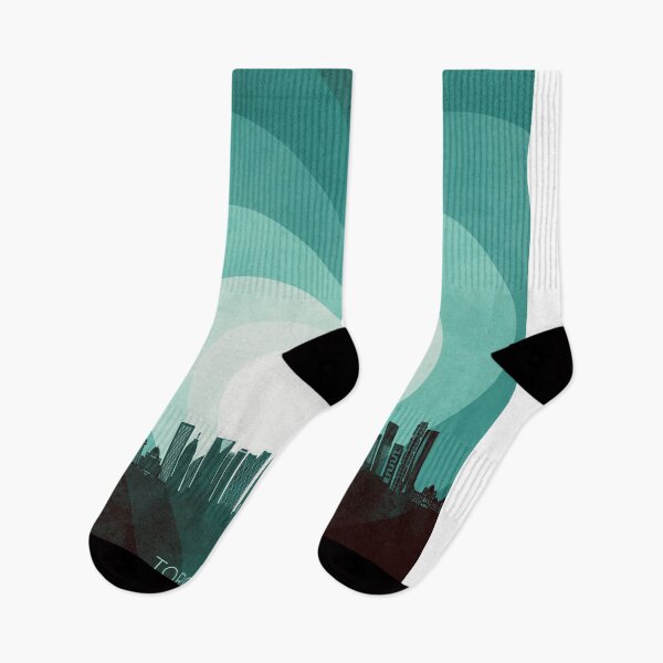 Item preview, Toronto Canada Skyline Hearts Teal designed and sold by ArtPrints.