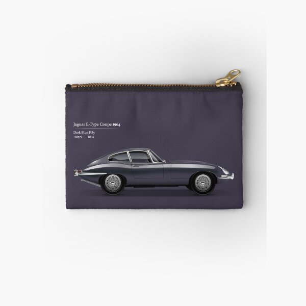 Item preview, 1964 E-Type Coupe, Dark Blue Poly. designed and sold by Tunstall Illustration.