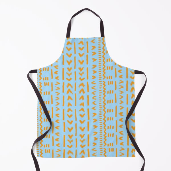 Item preview, Paths Of Sun Mudcloth African Pattern In Light Cerulean designed and sold by CanvasTrails.
